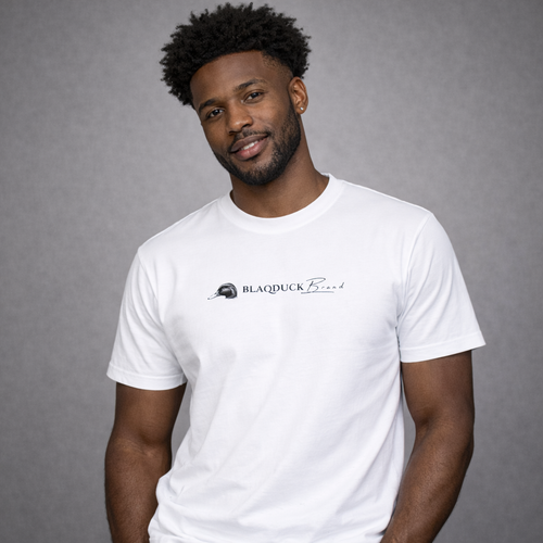 BlaqDuck Signature Logo T-Shirt – White Blaqduck Brand